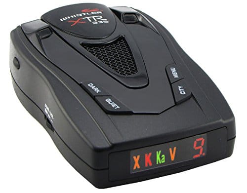 whistler xtr-335 radar detector image review
