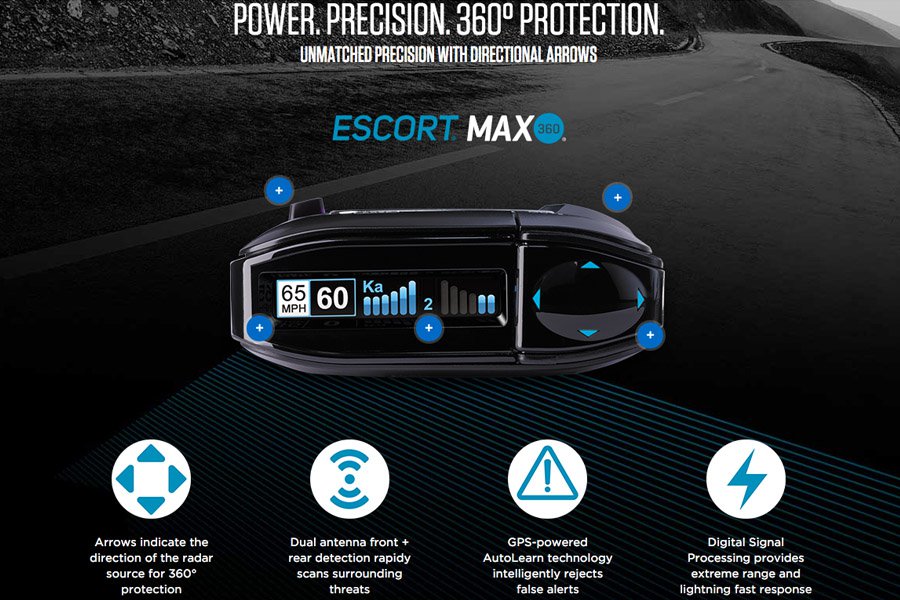 escort max 360 features