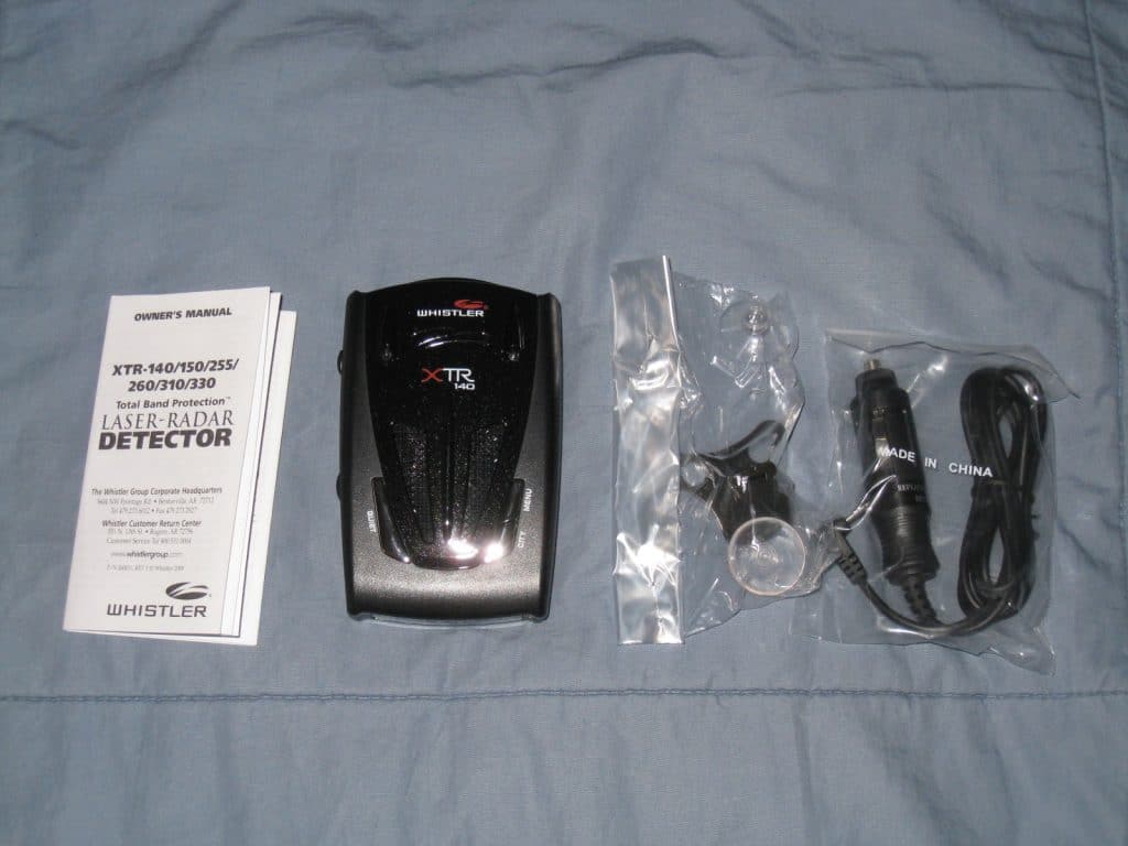 whistler xtr-140 radar detector and manual