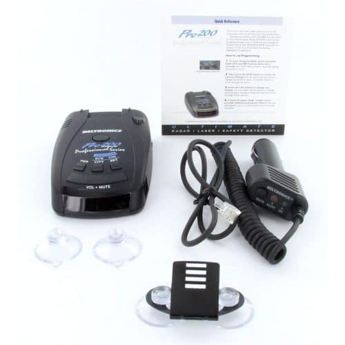 A photo of the Betronics 200 with accessories that come with it
