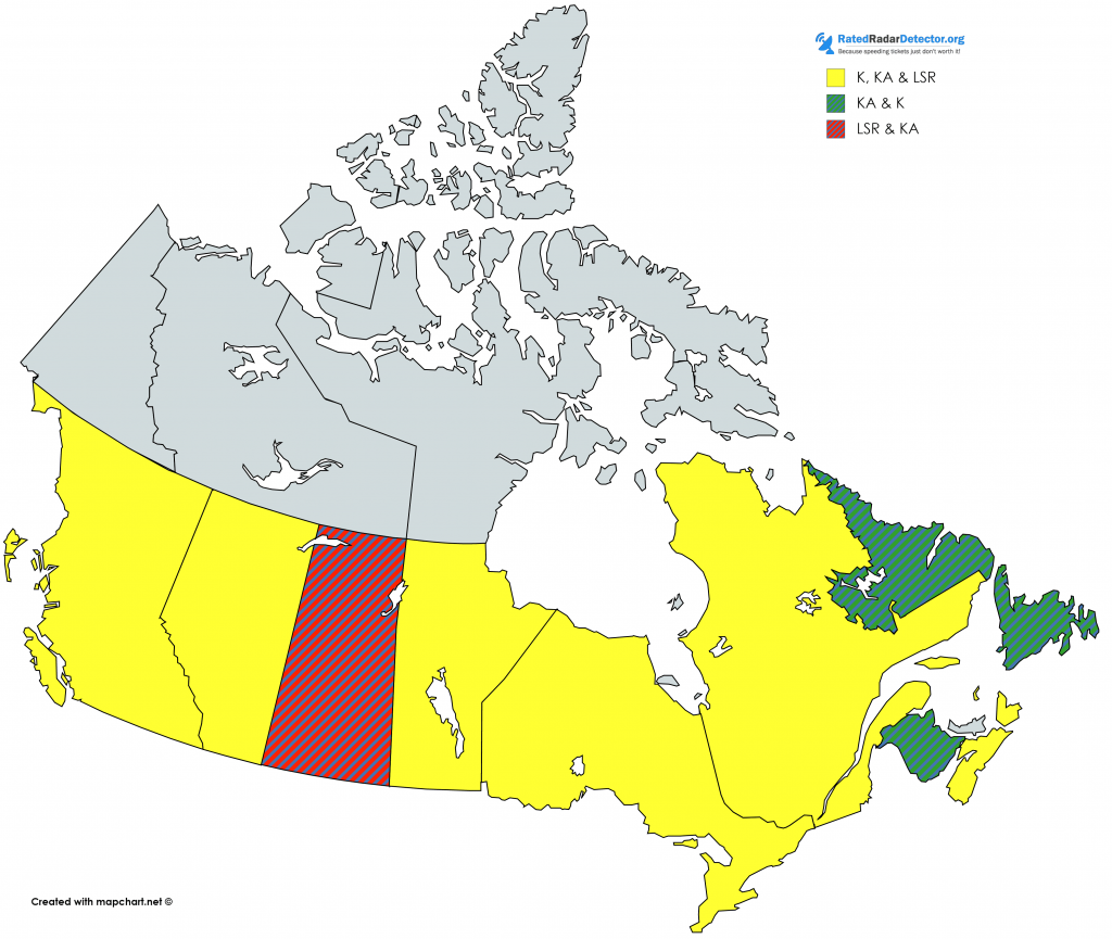 canada radar bands map