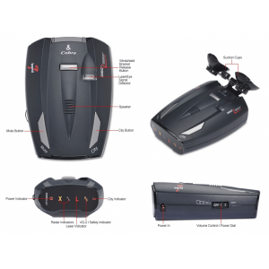 photo of Cobra ESD 7100 and its labeled parts