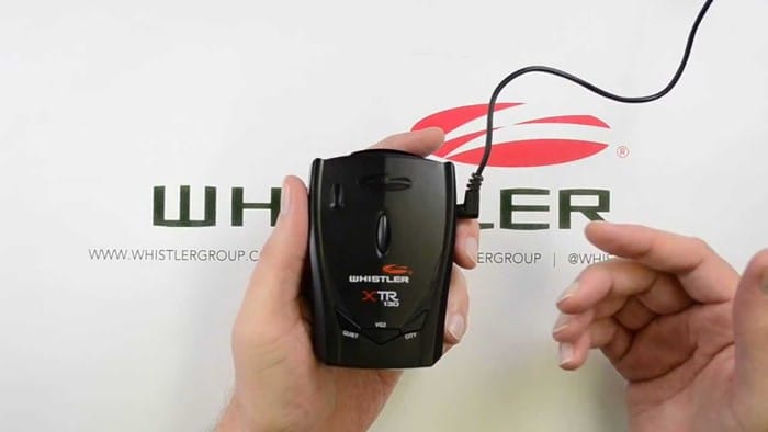 picture of Whistler XTR-135 when held