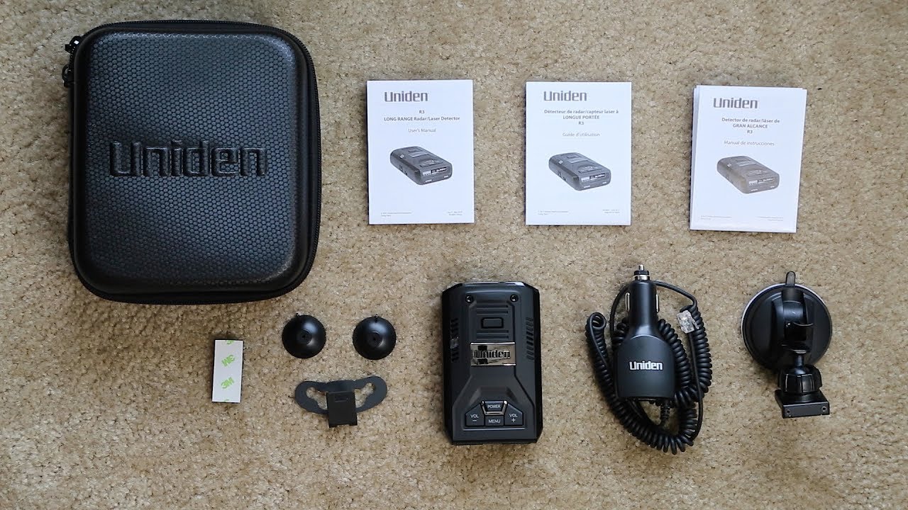 uniden r1 & r3 with accessories