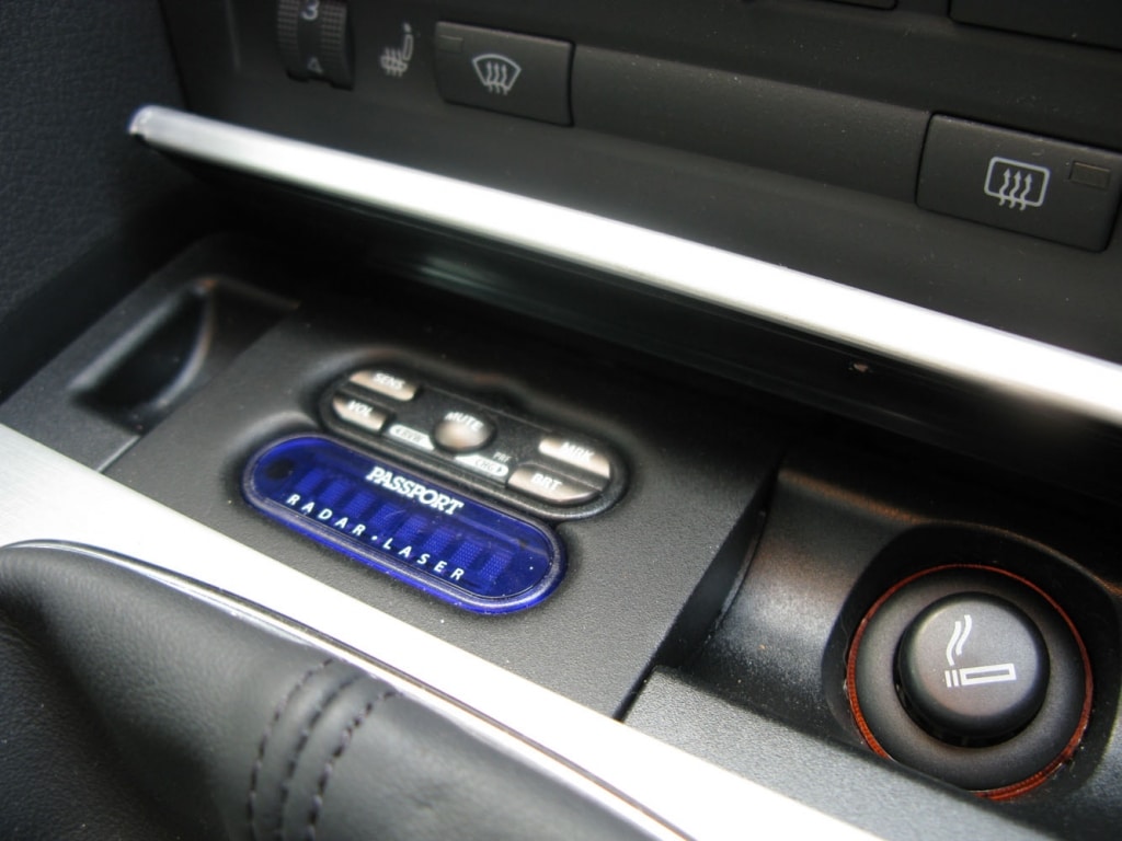 Escort Max Ci installed in car