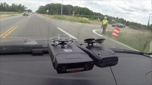 Photo of Escort Solo 4 mounted on the windshield