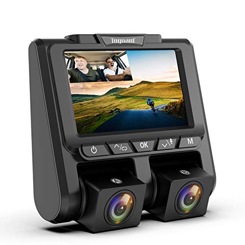 TOGUARD Uber Dual Dash Cam Full HD 1080P+1080P Inside and Outside Car