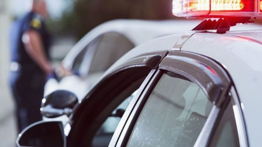 Pulled over by a police