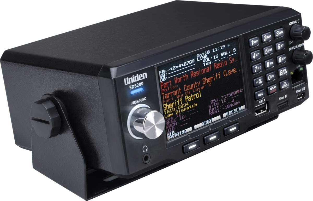 Uniden SDS200 facing sideways