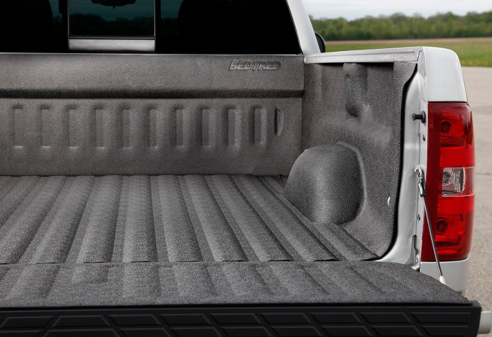 Photo of a spray in bedliner on a truck