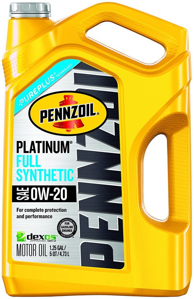 Pennzoil Platinum Full Synthetic Motor Oil 0W-20
