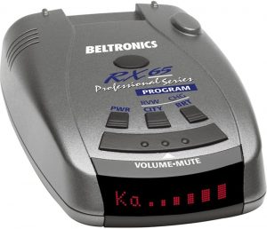 Beltronics RX65 radar detector