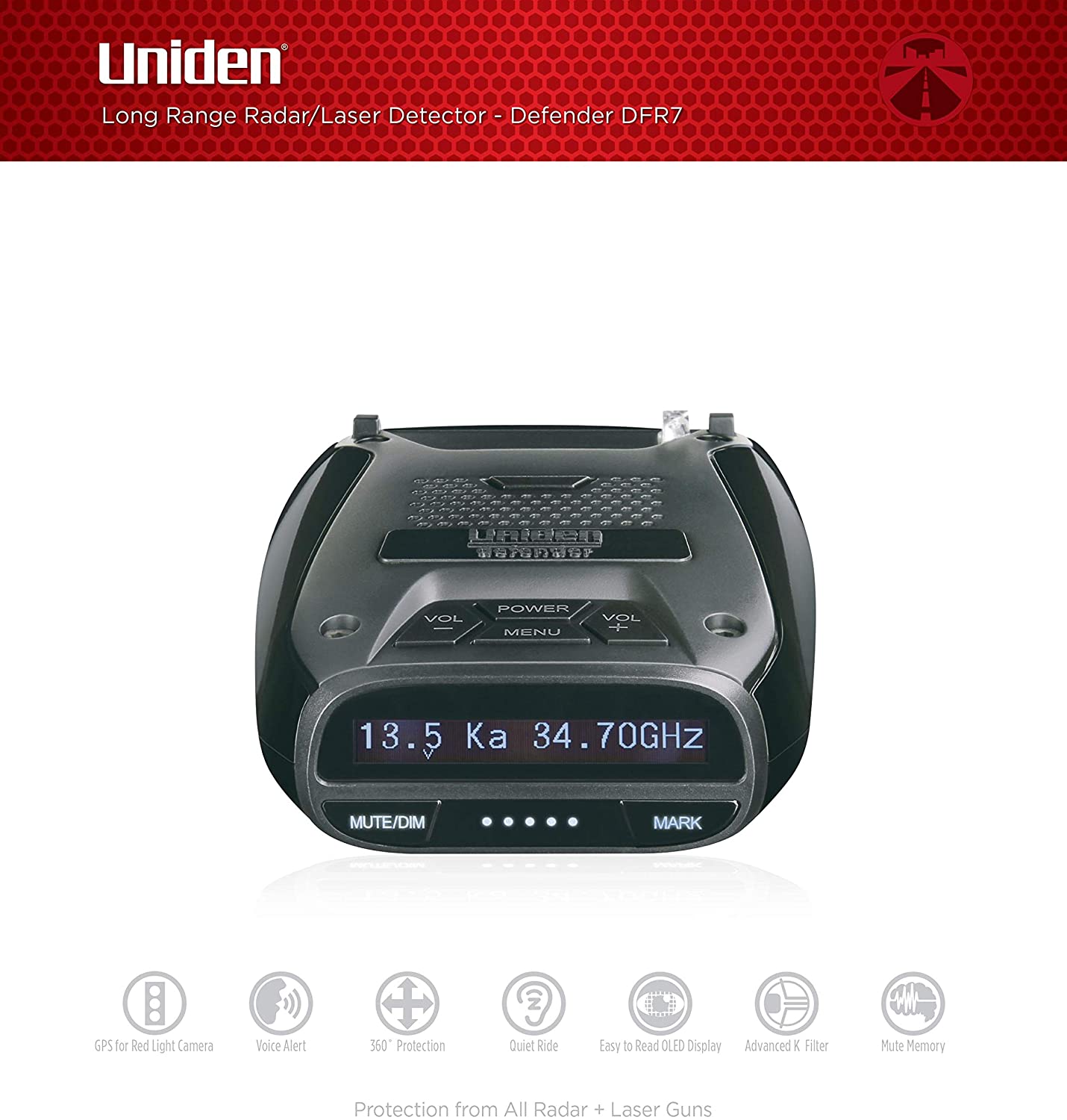 Uniden DFR7 with a summary of its top features