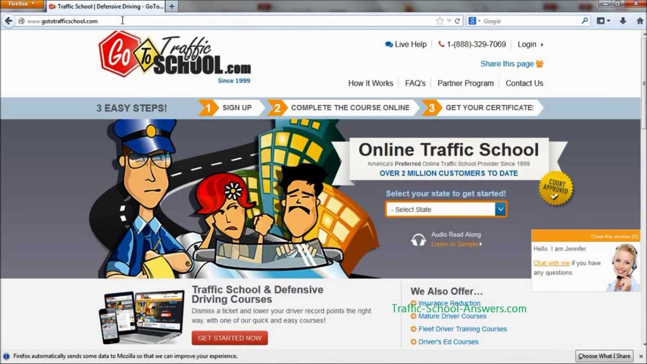 gototrafficschool website