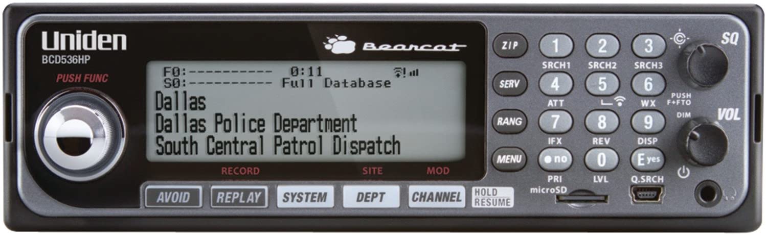 Uniden BCD536HP police scanner