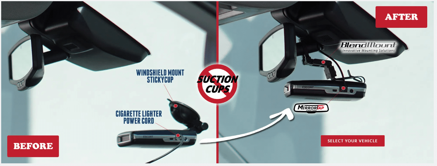 best place to mount a radar detector