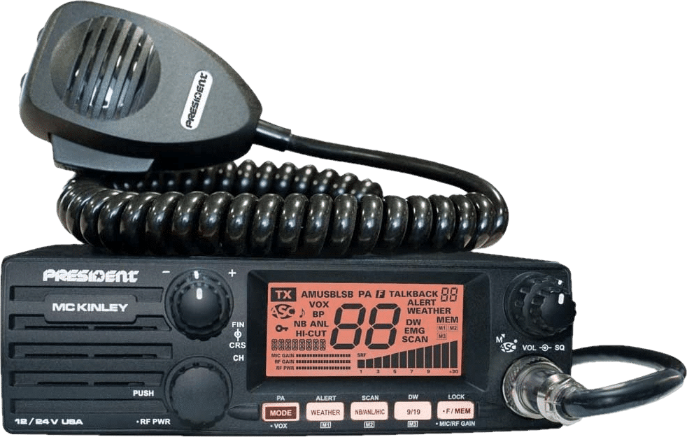 President Electronics MC Kinley USA Transceiver CB Radio