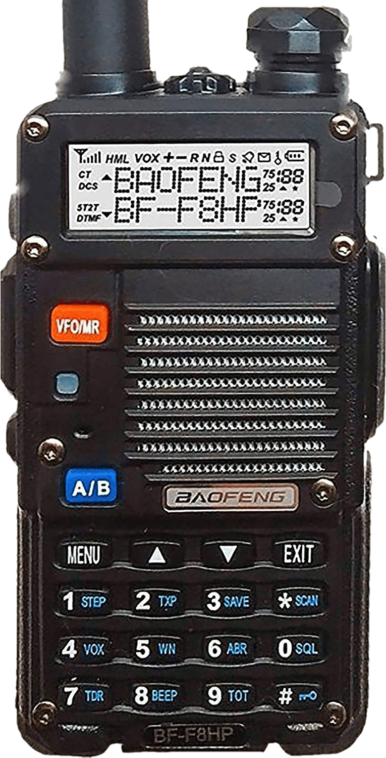 Baofeng BF-F8HP 8-Watt Dual Band Two-Way Radio