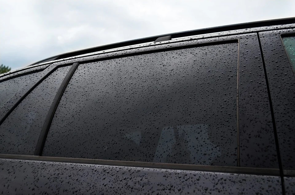 tinted car window