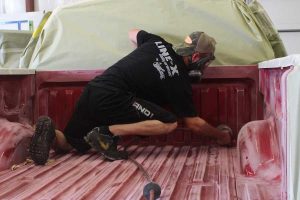 sanding truck bed