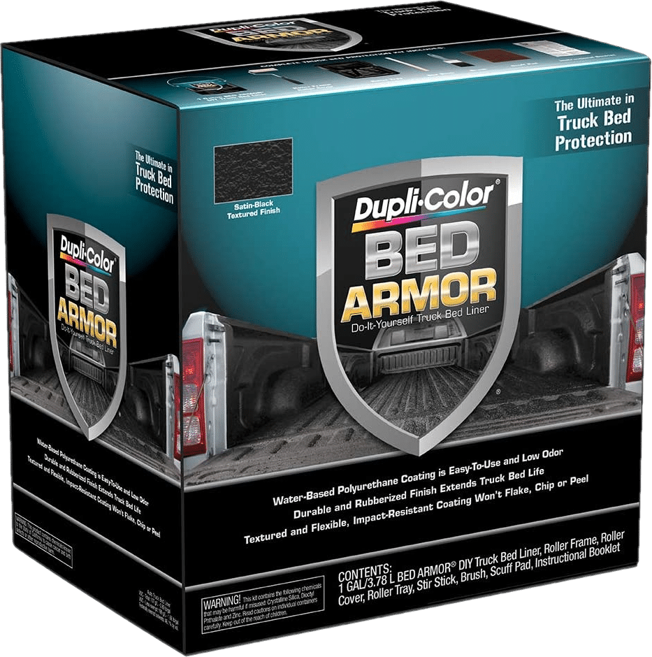 Dupli color bed armor white background