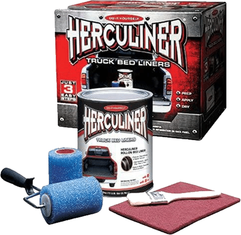 Herculiner Truck liner white background