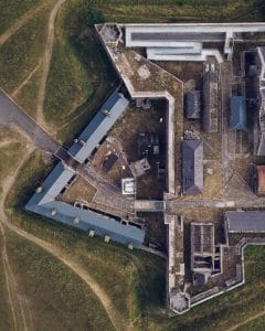 Military base Birds eye view