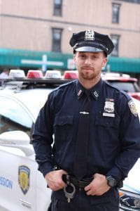 Police officer standing