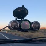 Picture of dashcam on windshield