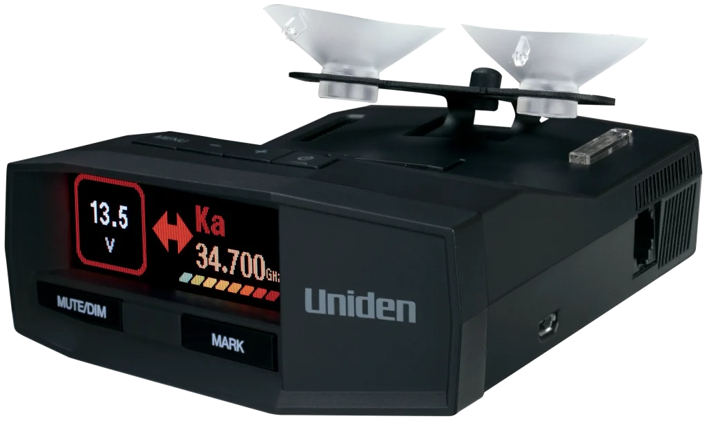 Picture of left side of radar uniden